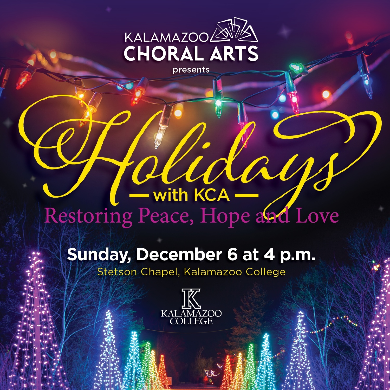 Holidays with KCA: Restoring Peace, Hope and Love - logo